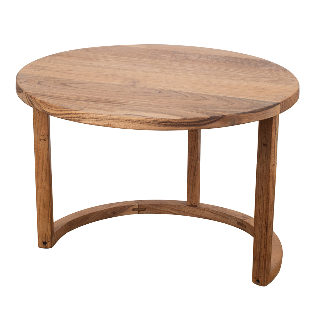 SET DE 2 MESAS AUXILIARES — MADERA DE ACACIA
