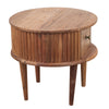 SET DE 2 MESAS AUXILIARES — MADERA DE ACACIA
