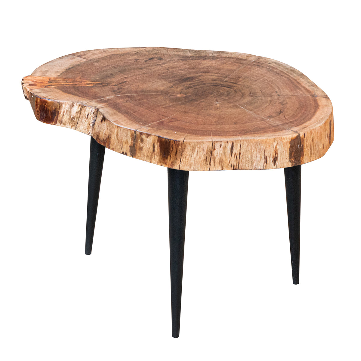 MESITA DE MADERA DE ACACIA 53×42×42 CM — ESTILO NATURAL Y FUNCIONAL