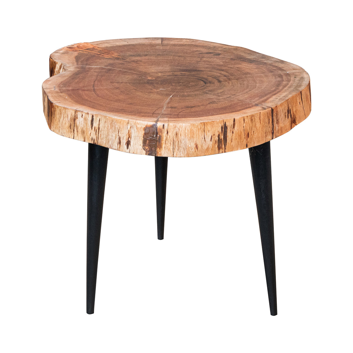 MESITA DE MADERA DE ACACIA 53×42×42 CM — ESTILO NATURAL Y FUNCIONAL
