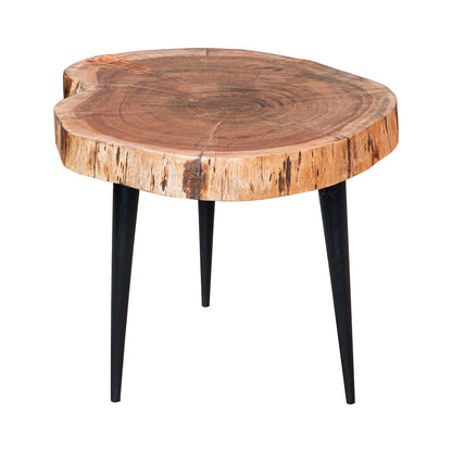 MESITA DE MADERA DE ACACIA 53×42×42 CM — ESTILO NATURAL Y FUNCIONAL