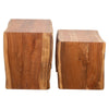 SET DE 2 MESITAS DE MADERA DE ACACIA — ESTILO NATURAL Y FUNCIONAL