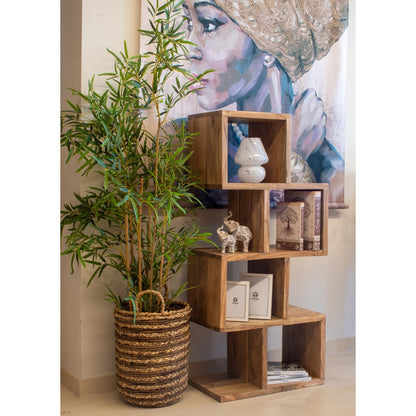 ESTANTERÍA 55×120 CM — MADERA DE ACACIA
