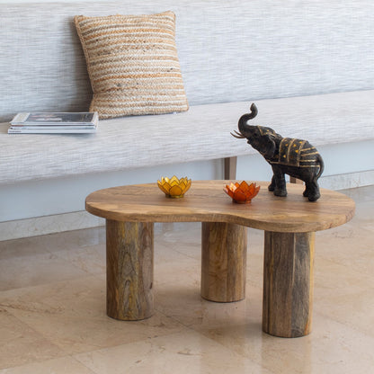 MESA AUXILIAR 80×52 CM — MADERA DE MANGO