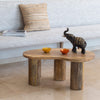 MESA AUXILIAR 80×52 CM — MADERA DE MANGO