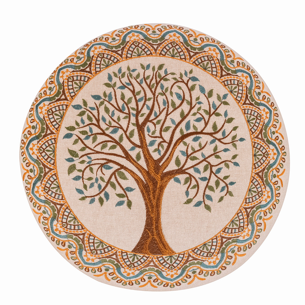 PUFF CON PATAS “ÁRBOL DE LA VIDA” — DISEÑO NATURAL