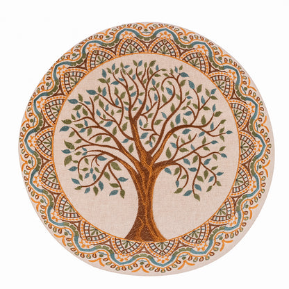 PUFF CON PATAS “ÁRBOL DE LA VIDA” — DISEÑO NATURAL