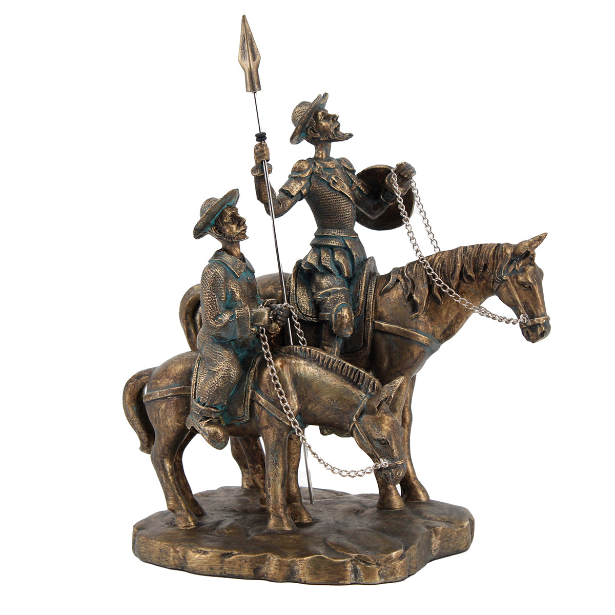 Don Quijote y Sancho Panza – Figura en Resina
