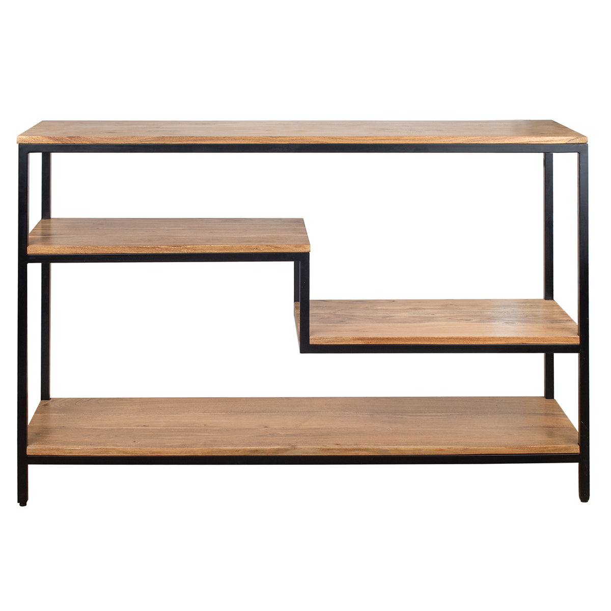 MUEBLE CONSOLA DE MADERA DE ACACIA 120×35×80 CM — ELEGANTE Y FUNCIONAL