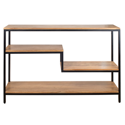 MUEBLE CONSOLA DE MADERA DE ACACIA 120×35×80 CM — ELEGANTE Y FUNCIONAL