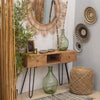 MUEBLE CONSOLA 100×67 CM — MADERA DE ACACIA