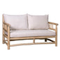 SOFÁ 2 PLAZAS 132×75 CM — MADERA DE TEKA