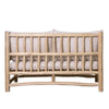 SOFÁ 2 PLAZAS 132×75 CM — MADERA DE TEKA
