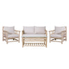SOFÁ 2 PLAZAS 132×75 CM — MADERA DE TEKA