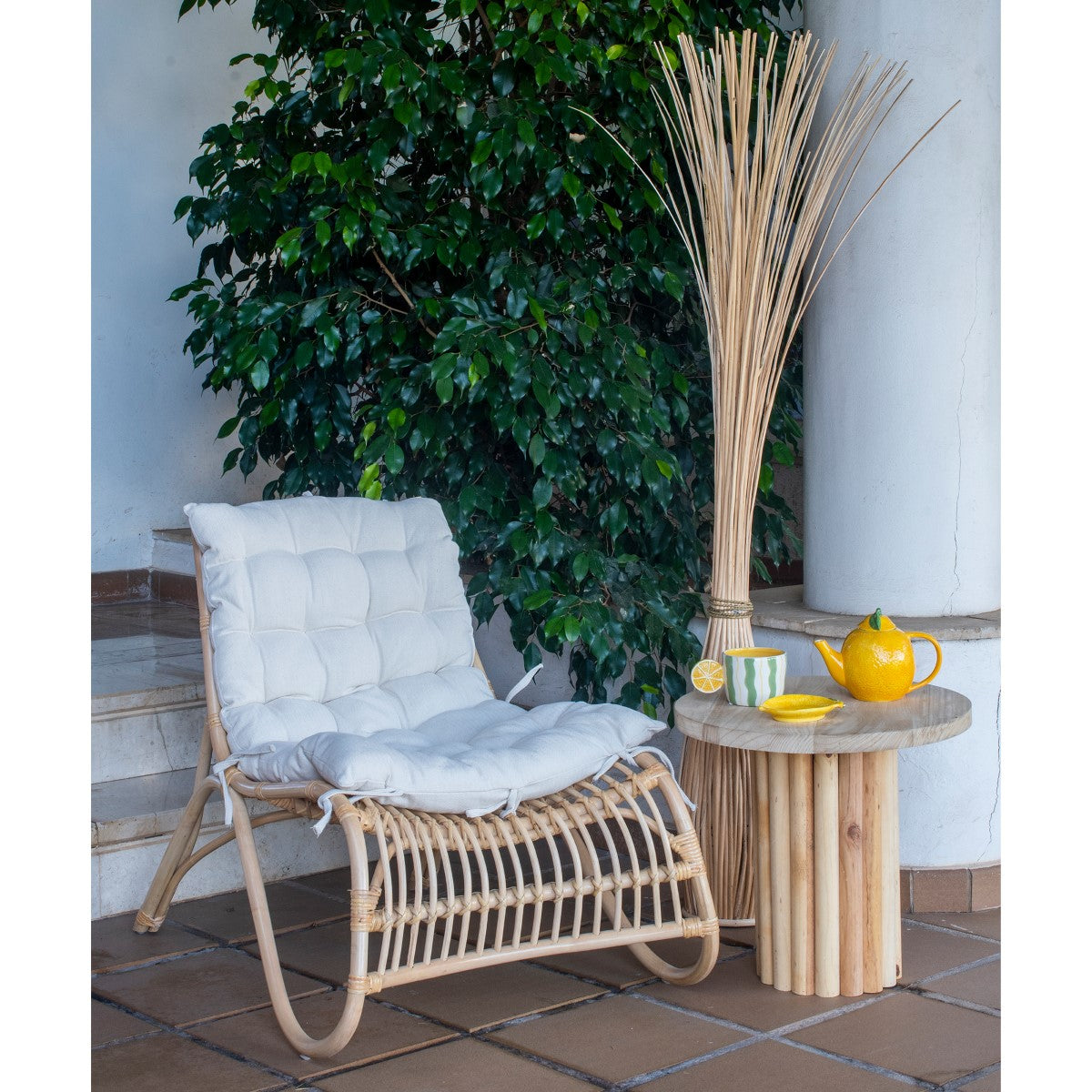 SILLÓN 70×90×75 CM — RATTAN