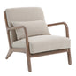 SILLÓN 65×78×77 CM — MADERA Y ALGODÓN