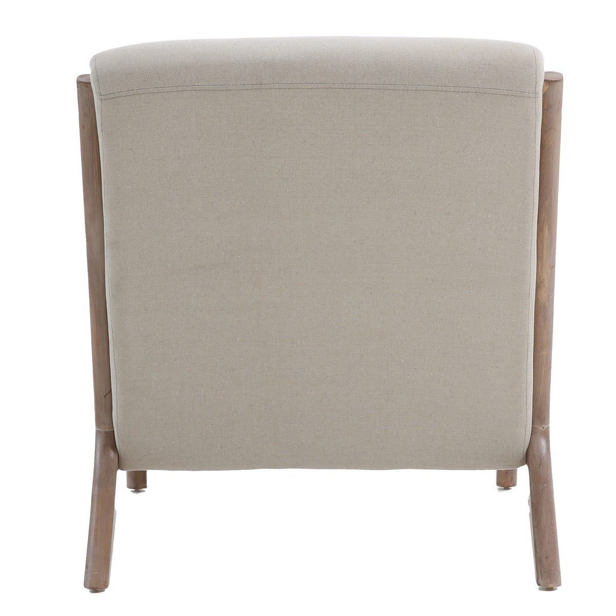 SILLÓN 65×78×77 CM — MADERA Y ALGODÓN