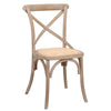SILLA DE MADERA Y RATTAN 49×47×89 CM — ESTILO ARTISAN