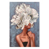 CUADRO MUJER FLORES 80×120 CM — PINTURA