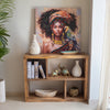 ESTANTERÍA DE MADERA DE MANGO 110×29,5×84 CM — ESTILO ETHNIC
