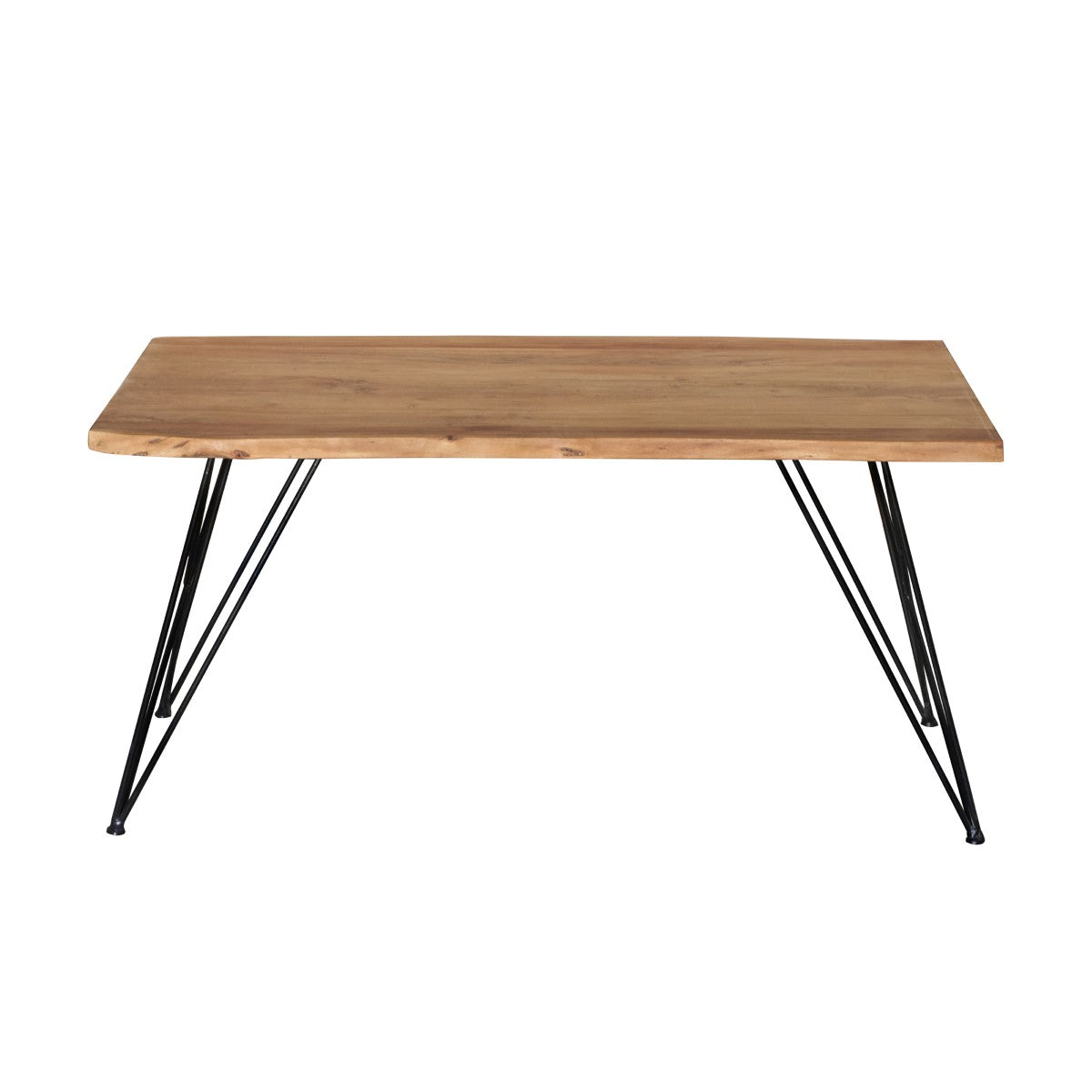 MESA DE MADERA DE ACACIA 180×90×78 CM — ESTILO ETHNIC