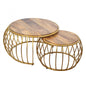 SET DE 2 MESAS AUXILIARES — METAL