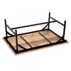MESA AUXILIAR DE MADERA DE ACACIA 90×61×36,5 CM — FUNCIONAL Y ELEGANTE