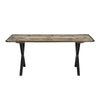 MESA 180×76 CM — METAL Y MADERA