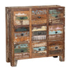 MUEBLE AUXILIAR 9 CAJONES 80×80 CM — MADERA