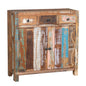 MUEBLE AUXILIAR 3 CAJONES + 2 PUERTAS 80×80 CM — MADERA