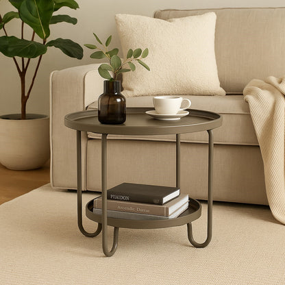MESA AUXILIAR 60 CM — MDF Y METAL