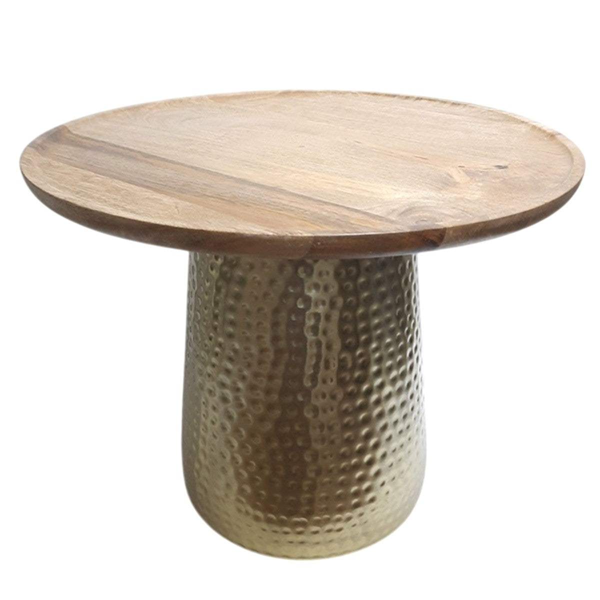 MESA AUXILIAR 59×46 CM — METAL Y MADERA