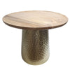 MESA AUXILIAR 59×46 CM — METAL Y MADERA