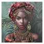 CUADRO MUJER AFRICANA 60×60 CM — LIENZO IMPRESO