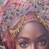 CUADRO MUJER AFRICANA 60×60 CM — LIENZO IMPRESO