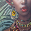 CUADRO MUJER AFRICANA 60×60 CM — LIENZO IMPRESO