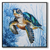 CUADRO TORTUGA 62×62 CM — LIENZO IMPRESO