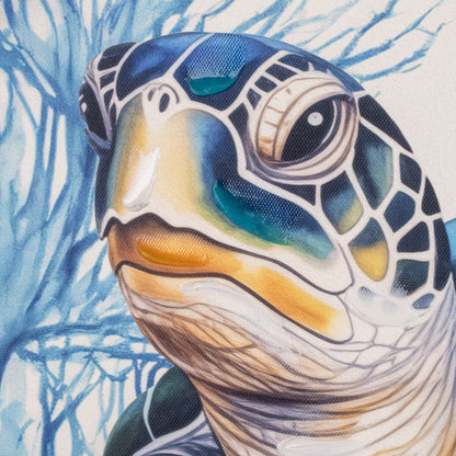 CUADRO TORTUGA 62×62 CM — LIENZO IMPRESO
