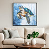 CUADRO TORTUGA 62×62 CM — LIENZO IMPRESO