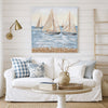 CUADRO BARCOS 80×80 CM — PINTURA