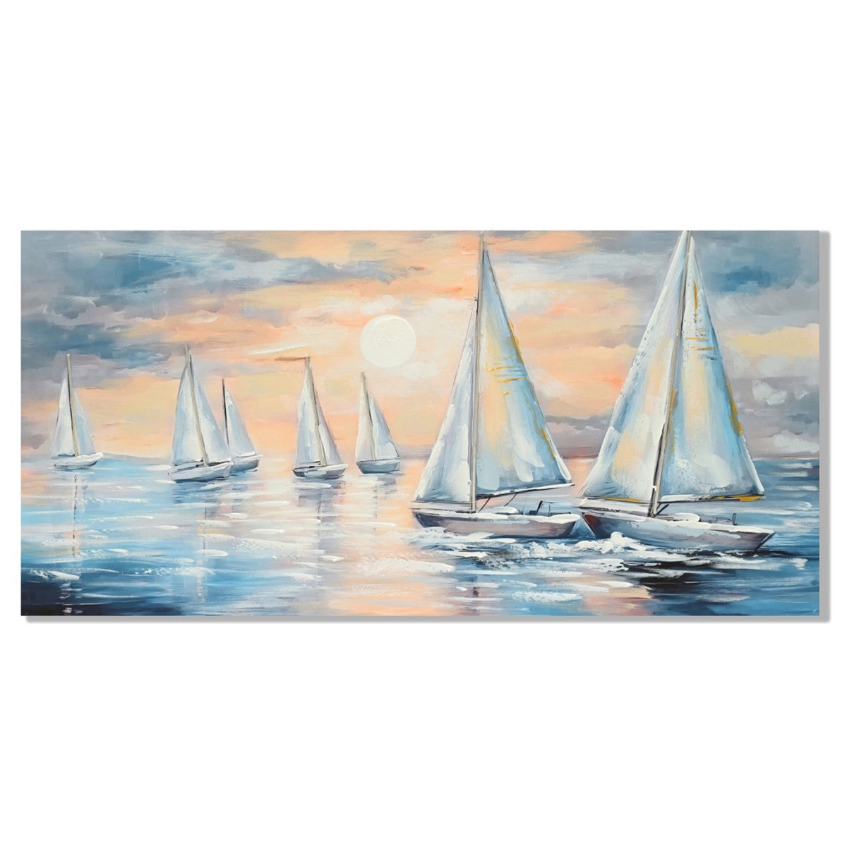 CUADRO BARCOS 60×120 CM — PINTURA
