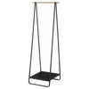 Colgador de Abrigos 2298 – Negro – 52×47×140 cm – Acero + Madera