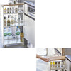 Carro de Cocina 3627 Tower – Blanco 80.5×47.5×13 cm – Acero + Madera