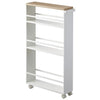Carro de Cocina 3627 Tower – Blanco 80.5×47.5×13 cm – Acero + Madera