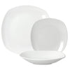 Vajilla Cuadrada Splendor 18 Piezas en Porcelana – 25/21.5/19 cm | Diseño Moderno
