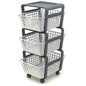 Carro Organizador 3 Cestas CMOD – Blanco 75×41.5×29 cm – Plástico