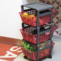 Carro de Organización CMOD – Rojo 75×41.5×29 cm – Plástico –