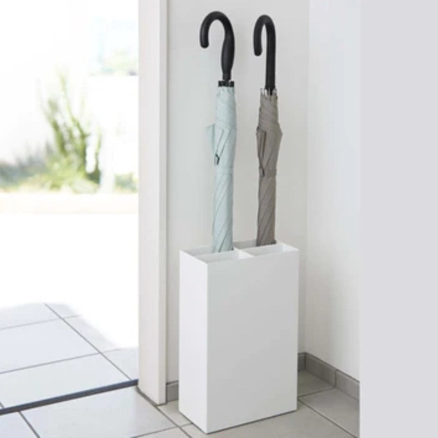 Paragüero R-3451 – Blanco – 36×23.5×12 cm – Acero + Plástico PP