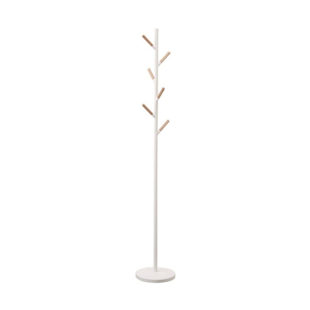 Colgador Árbol 2814 – Blanco 177×28 cm – Acero + Madera