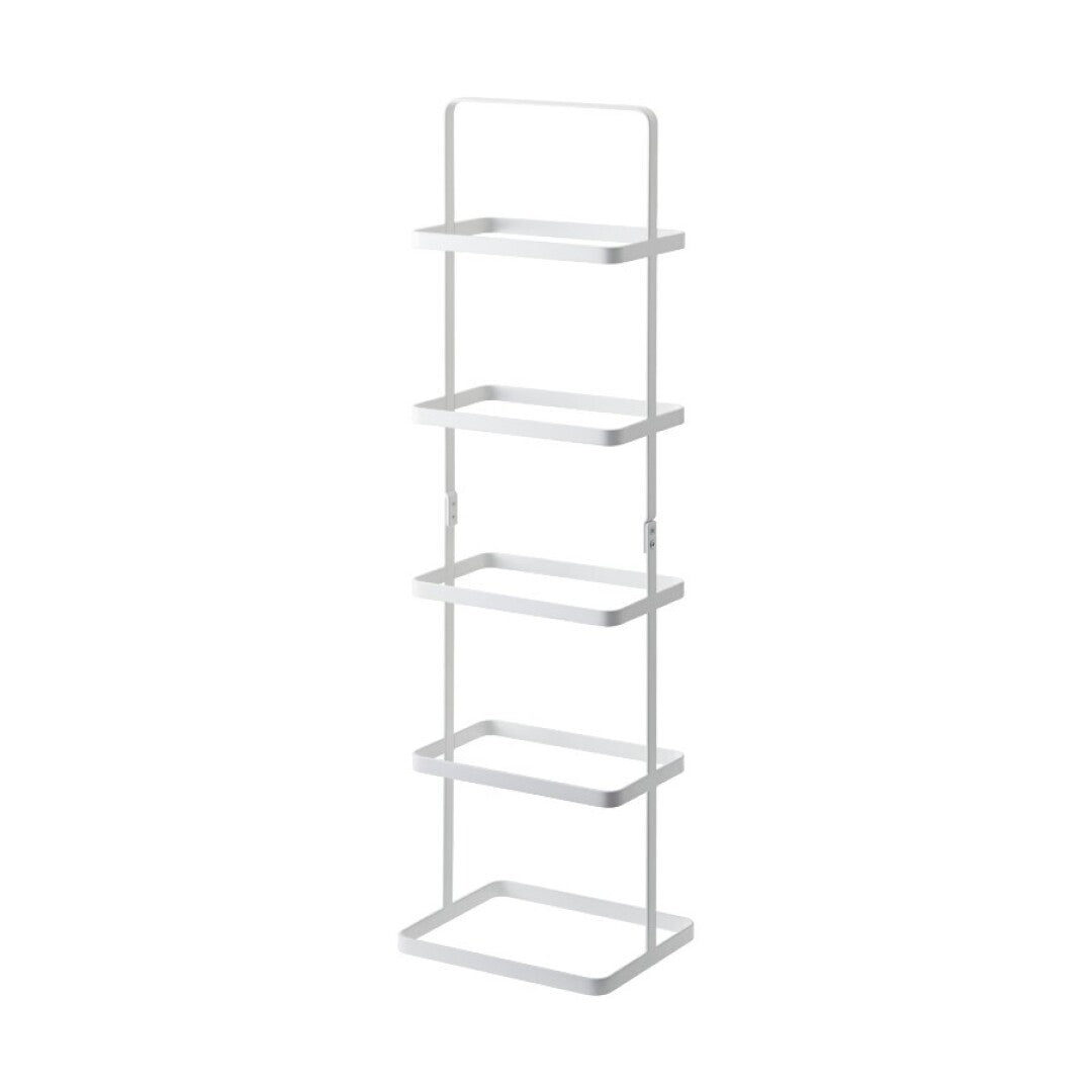 Zapatero Estrecho 2478 – Blanco 77.5×22×18 cm – Acero
